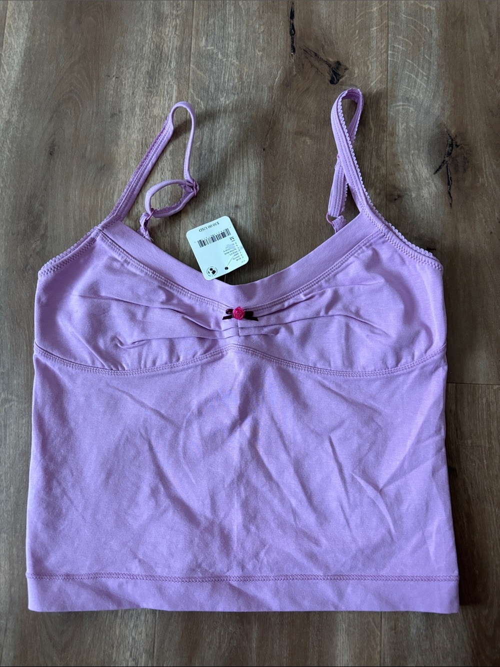Free People Lilac Adjustable Strap Bandeau Cami